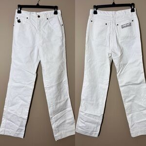 Vintage 70’s 80’s Gloria Vanderbilt for MURJANI  White Denim Bootcut Jeans SZ 8